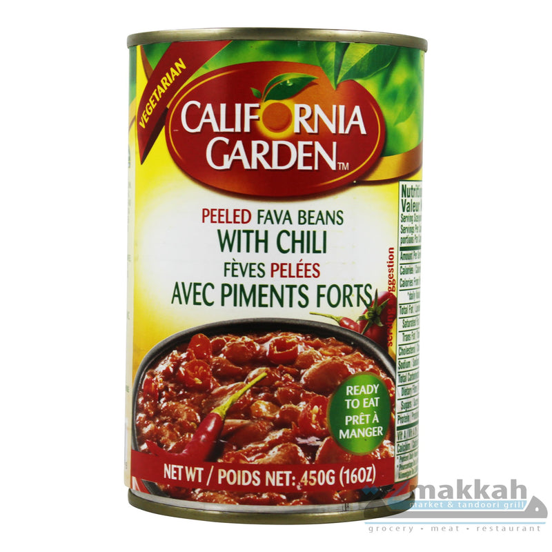 California Garden Peeled Fava with Chili 450g