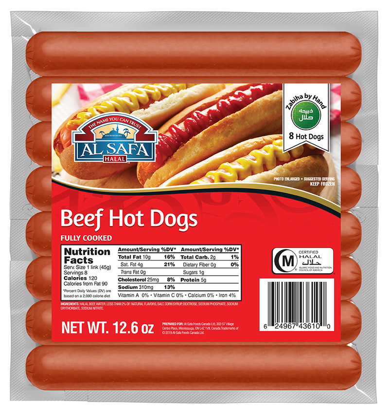 Al Safa Beef Hot Dogs