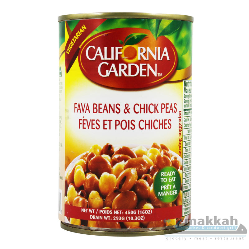 California Garden Fava & Chick Peas 450g