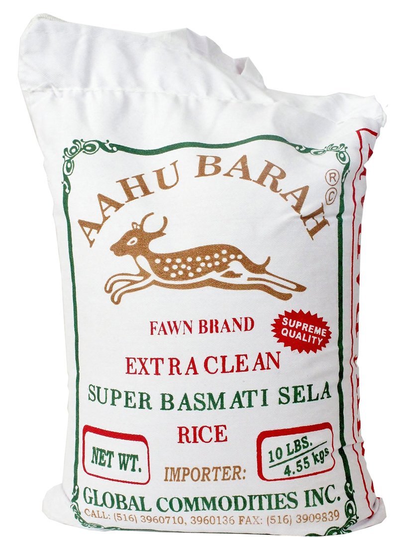 Aahu Barah Sela Basmati 10lb