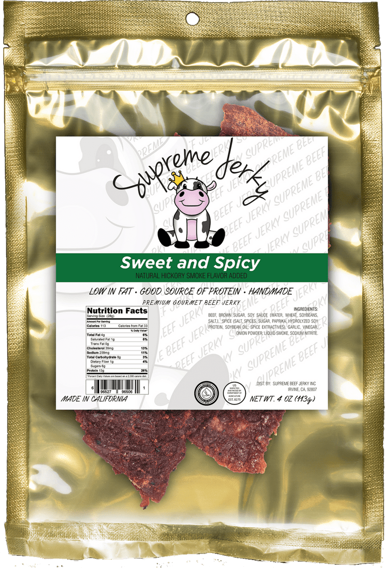 Supreme Beef Jerky Sweet & Spicy 4oz