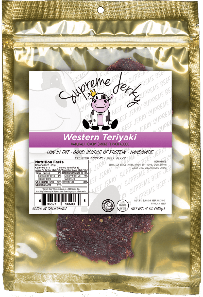 Supreme Beef Jerky Western Teriyaki 4oz