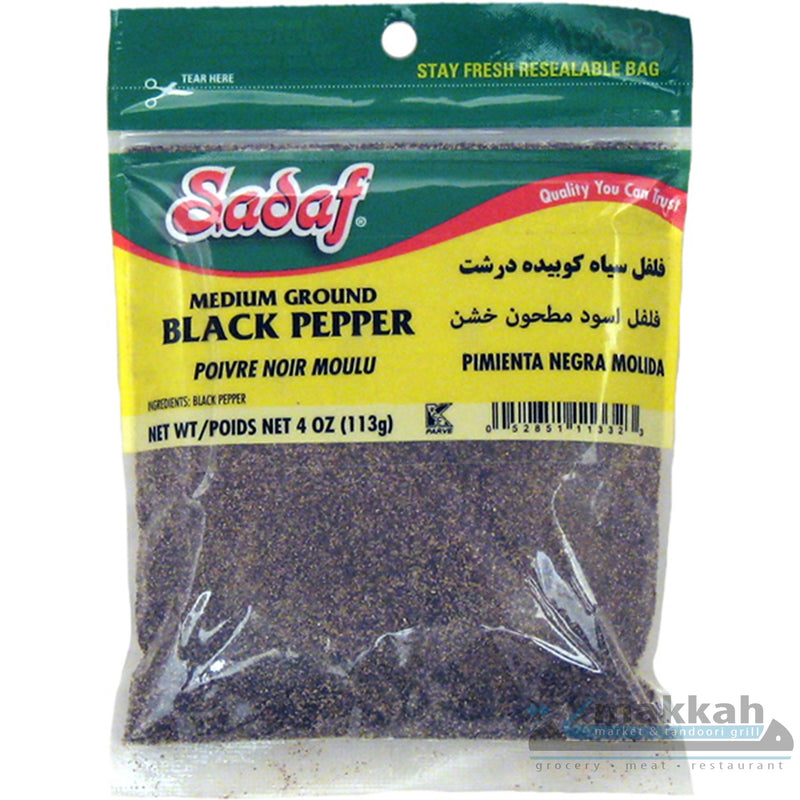 Sadaf Black Pepper Medium Ground 4oz