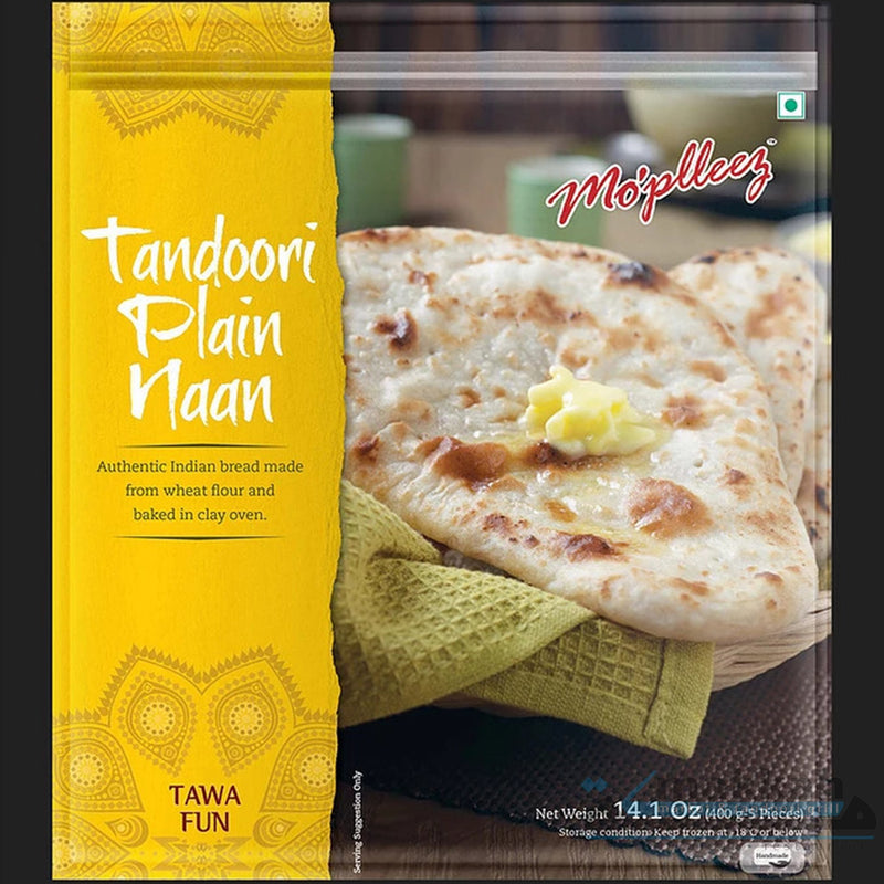 Mo'pleez Plain Naan 400g